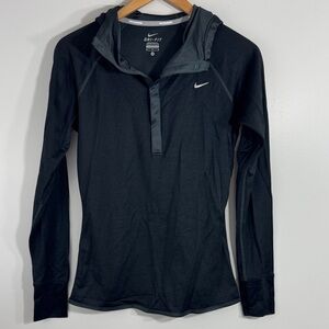 Nike Women's Black Dri-FIT Hoodie Size Medium